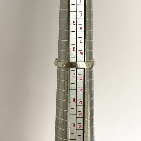 Sterling Silver 925 Rectangular Faux Turquoise Inlay Marcasite Shank Ring Sz 6.5 - Picture 9 of 16